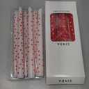 12 Pcs Valentine Taper Candles 10 Inch Tall Unscented Heart Candles Stick Valentine Gifts Holiday Decor for Dinner, Party, Wedding, Anniversary(Red,White,Heart)