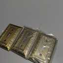 6-Pack Single Toggle Light Switch Cover Plate, Paisley Pattern Decorative Switch Plate Covers, Antique Brass 1 Gang Metal Wall Plate, Corrosion Resistant