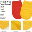 2 Pack Solid Color Dog Shirts - Lightweight, Quick Dry, Breathable Pet T-Shirts for Small to Large Dogs - Stretchy, Durable, Ideal for All Seasons and Holidays.Orange Red L