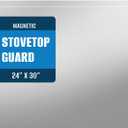 2-Pack 24" By 30" Stainless Steel Stove Backsplash, Reversible Ultra Flat Splatter Guard Range Hood Backsplash, Easy Clean Wall Shield Magnetic Metal Panel