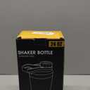 Stainless Steel Shaker Bottle with Noise-Free Design - Patented 24 oz Insulated Metal Shakers Bottles Cup for Protein Mixes and Pre Workout 100% Leak Proof (Aurora)