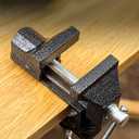 Mini Table Clamp Small Bench Vice New upgraded cast iron manufacturing Jewelers Hobby Clamps Craft Repair Tool Portable Work Bench Vise (mini) (BLACK, MINI 2 INCH)