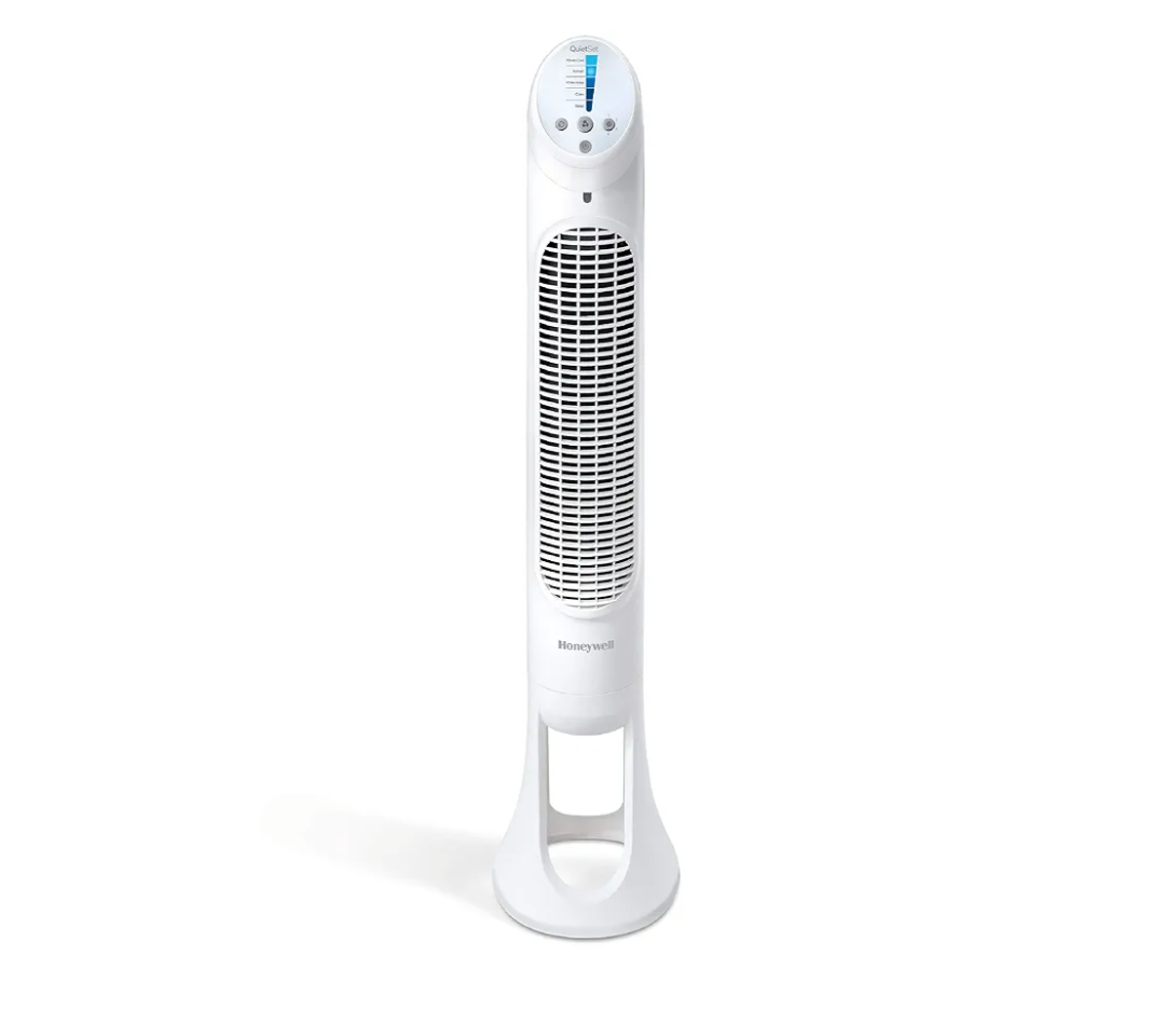 Honeywell HYF260 Quiet Set Whole Room Tower Fan, White