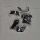 LLKUANG ABS Car Steering Wheel Cover Button Trim Frame for Toyota FJ Cruiser 2007-2021 Steering Wheel Decoration Accessories-7PCS