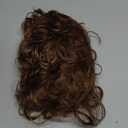Mens Short Curly Brown Wig Synthetic Heat Resistance Fiber Costume Replacement Wigs for Male Guy, Medium cap size(22.5 inch)