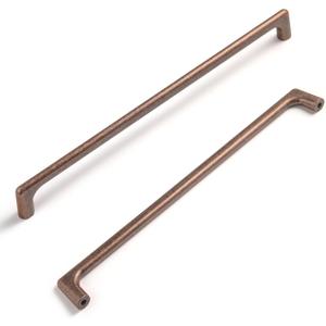 Goo-Ki Antique Copper Cabinet Pulls with 10''(256mm) Hole Centers,Retro Style Zinc Alloy Cabinet Pulls for Drawer,Cupboard, Wardrobe,6 Pack