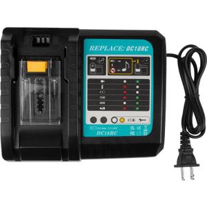 Rapid Battery Charger DC18RC DC18RD DC18RA for Makita Tools 14.4V-18V LXT Li-ion Battery BL1815 BL1820 BL1830 BL1850 BL1860 BL1840 BL1430 BL1415 (Music)