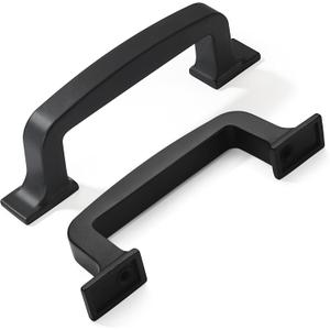 khtumeware 10 Pack 3 Inch Black Cabinet Pulls and Drawer Handles - Matte Black, Stylish Hardware for Cabinets and Cupboards (3"/76MM Hole Center)