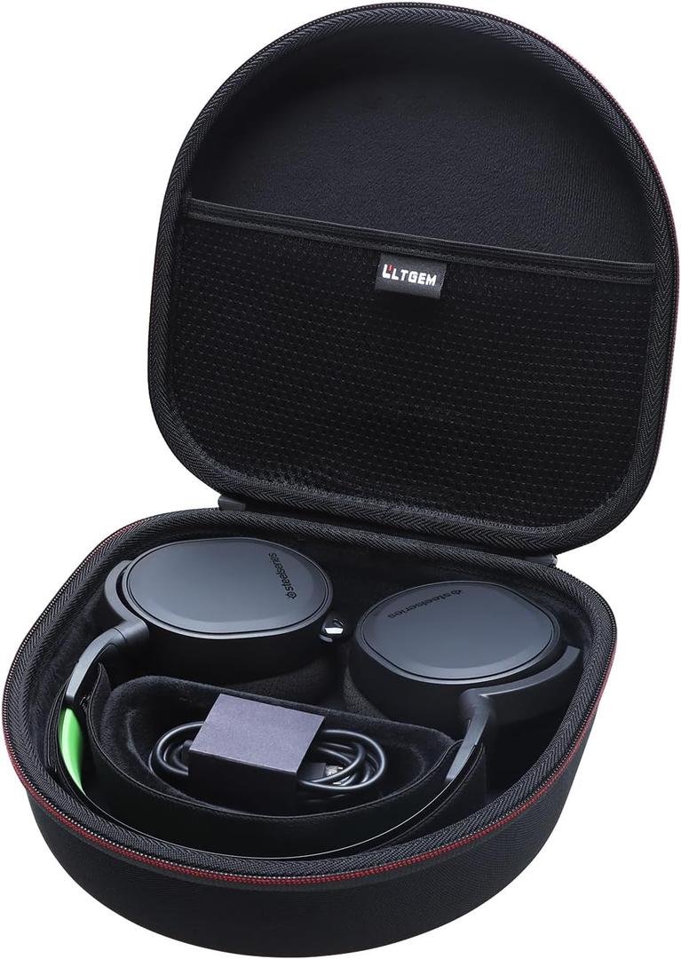 LTGEM Hard Travel Carrying Case for SteelSeries Arctis Nova Pro / 7 / 7X / 7X+ / 7P/ 1/3 / 4/5 / 5X / 5P / 1P / Prime / 9X Wireless Multi-System Gaming Headset, Case Only, for SteelSeries Arctis Nova Pro