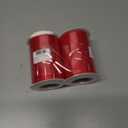 2 x Ribbonitlux 3" Wide Double Face Satin Ribbon 5 Yards (250-Red, Set for Gift Wrapping, Party Decor, Sewing Applications, Wedding and Craft