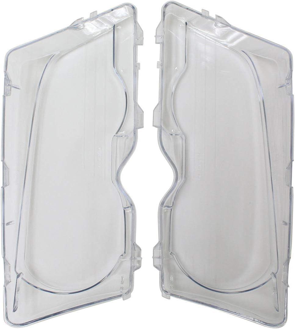 NewYall Left Driver and Right Passenger Side Clear Headlight Head Light Lamp Lens Cover for BMW E46 2DR 1999-2003, M3 2DR 2001-2006