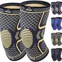 APEXUP Compression Knee Brace for Women, Copper Compression Sleeve for Knee Support, Arthritis Pain Relief, Meniscus Tear, ACL, Running S 2 Pack
