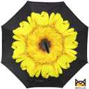 MRTLLOA 40/49/56 Inch Oversize Windproof Inverted Reverse Upside Down Umbrella, Golf Size Rain Umbrella, Double Layer, C-Shaped Handle for Men, Women and Kids