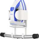 ORLESS Metal Large Ironing Board Holder Wall Mount, Ironing Board Hanger, Iron Board Holder, Iron Board Hook Wall Mount, for Laundry Rooms (White)