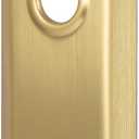 2 Pack Mortise Lock Door Plates for Interior Doors, Old Style Mortise Door Knob Backplate Replacement, Brushed Gold Door Escutcheon Plates