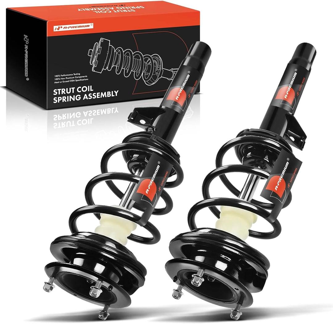 A-Premium Front Struts Compatible with BMW 325i 2006, 135i 2008-2011 - 2x Replacement Suspension Complete Strut Assembly Shock with Coil Spring