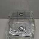 mDesign School Supplies Desk Organizer Tote for Scissors, Pens, Pencils, Notepads, Markers, Highlighters, Tape - Small, Clear (Pack of 1)