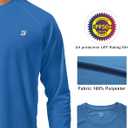Roadbox Mens UPF 50+ UV Sun Protection Shirts Outdoor Long Sleeve SPF Rash Guard for Fishing Hiking Swimming Running, Small