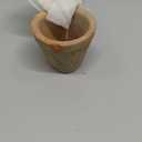 HomArt Rustic Terra Cotta Rose Pot, Petite, Antique Red, 1-Count