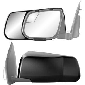 K Source Snap & Zap Custom Towing Mirror Pair for Chevrolet Colorado/ GMC Canyon, Black