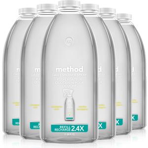 Method Daily Shower Spray Cleaner Refill; Eucalyptus Mint; 68 Ounce; 6 pack