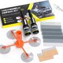 Windshield Repair Kit with Enhanced Injection Head., Long-Lasting for Windshields, Windows, Mirrors, All Crack Types