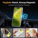 Miracase Magnetic for iPhone 14 Case 6.1 inch (Compatible with MagSafe)with 2X Screen Protectors Military-Grade Protection, Anti-Fingerprint Translucent Matte Phone Case Cover, Clear