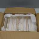 Floroom 6 Pack 5x7 Inch Clear Acrylic Sign Holders, Double-Sided Gold Display Stand Picture Frames for Table Numbers, Menus, Flyers, Weddings, and Offices