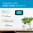 Emerson Sensi Touch Wi-Fi Smart Thermostat with Touchscreen Color Display, Works with Alexa, Energy Star Certified, C-wire Required, ST75 Black 5.625" x 3.4" x 1.17"