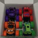 Monster Truck Toys - Friction Powered Toy Cars Push and Go Vehicles for Toddlers Kids Best Christmas Birthday Party Gift for Boys Girls Aged 3 and Above 4-Pack