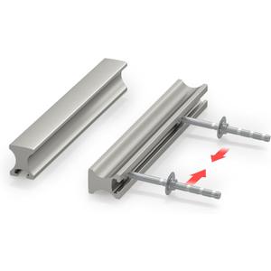 homdiy 10 Pack Adjustable Brushed Nickel Cabinet Pulls 1" to 4" (25-102mm) Adjustable Hole Distance Drawer Pulls