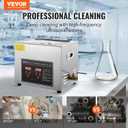 VEVOR 10L Ultrasonic Cleaning with Digital Timer & Heater Professional | For Glasses Watch Rings Small Parts and Circuit Board, Ultra Sonic Jewelry Cleaner, Stainless Steel Heated Cleaning Machine