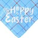 Dog Easter Bunny Costumes Easter Bunny Ears Headband Bandanas for Medium Dogs Pet Costume Accessories (Blue)