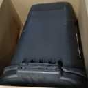 Rubbermaid Commercial Products Touch Top Trash Can/Wastebasket with Lid, 13-Gallon, Small Black Garbage Bin for Home/Kitchen/Bathroom/Bedroom/Office