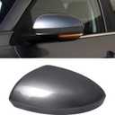 Moonlinks Compatible with Nissan Sentra 2020 2021 2022 2023 2024 Side Mirror Cover Replacement, Gray Left Driver Side Clip-on Mirror Cap for Sentra S/SR/SV/Sense/Advance/Exclusive