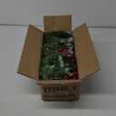 Christmas Garland,Christmas Garland with Lights, Christmas Decoration,9FT/2.7M, for Mantle, Home, Stairs, Fireplace, Porch, Door,Indoor/Outdoor (Green)