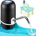 Water Table Pump,Cordless Rechargeable Pump,3 Hours Non-Stop,No Drill Installation,Durable Outdoor Water Play Accessories for Kids(Black)