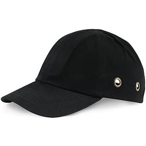 Safety Bump Cap Baseball Hat Style Lightweight Head Protection Cap Hard Hat for Men Women (Classic Black)