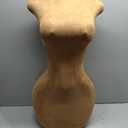 Sexy Female Mannequin, Pinnable Manikin Body Torso with Gold Metal Base, 60"-78" Adjustable Height for Clothing Display, Brown