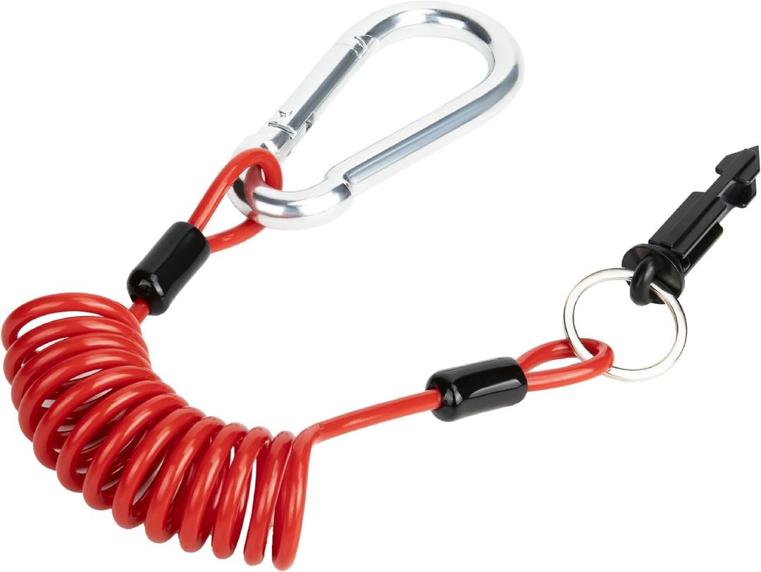 2 x 4 FT Breakaway Trailer Cable, Heavy Duty Tire Trailer Breakaway Cable with Pin, High-Strength Steel Trailer Brake Away Cable for RV & Towing Emergency Safety