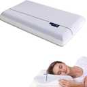 Memory Foam Pillows, Cervical Neck Pillow for Neck Pain Relief, Soft and Cooling for Back Side Sleeper Pillow with Two-Sided Reversible, Fits The Face Perfectly, Home Bed Pillows (White)