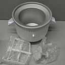 Ezato Ice Cream Maker Attachment for KitchenAid, Fits KitchenAid 4.5/5QT & 6QT Mixers, Frozen Ice Cream & Sorbet Gelato Maker, 2 Quart, White