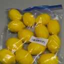 Artificial Lemons Simulation Lifelike Small Lemons Fake Fruit for Home Kitchen Wedding Party Decoration Photography 12pcs Set (Yellow)