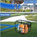 2 inches x 100 FT Heavy-Duty PVC Swimming Pool Backwash Hose, Reinforced Discharge Hose with Clamp for Swimming Pools, Blue