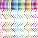 48 Rolls Curling Balloon String Roll Ribbons, 48 Colors 5mm 11 Yards Gift Wrapping Ribbons for Art Crafts Bows Wedding Party Florist
