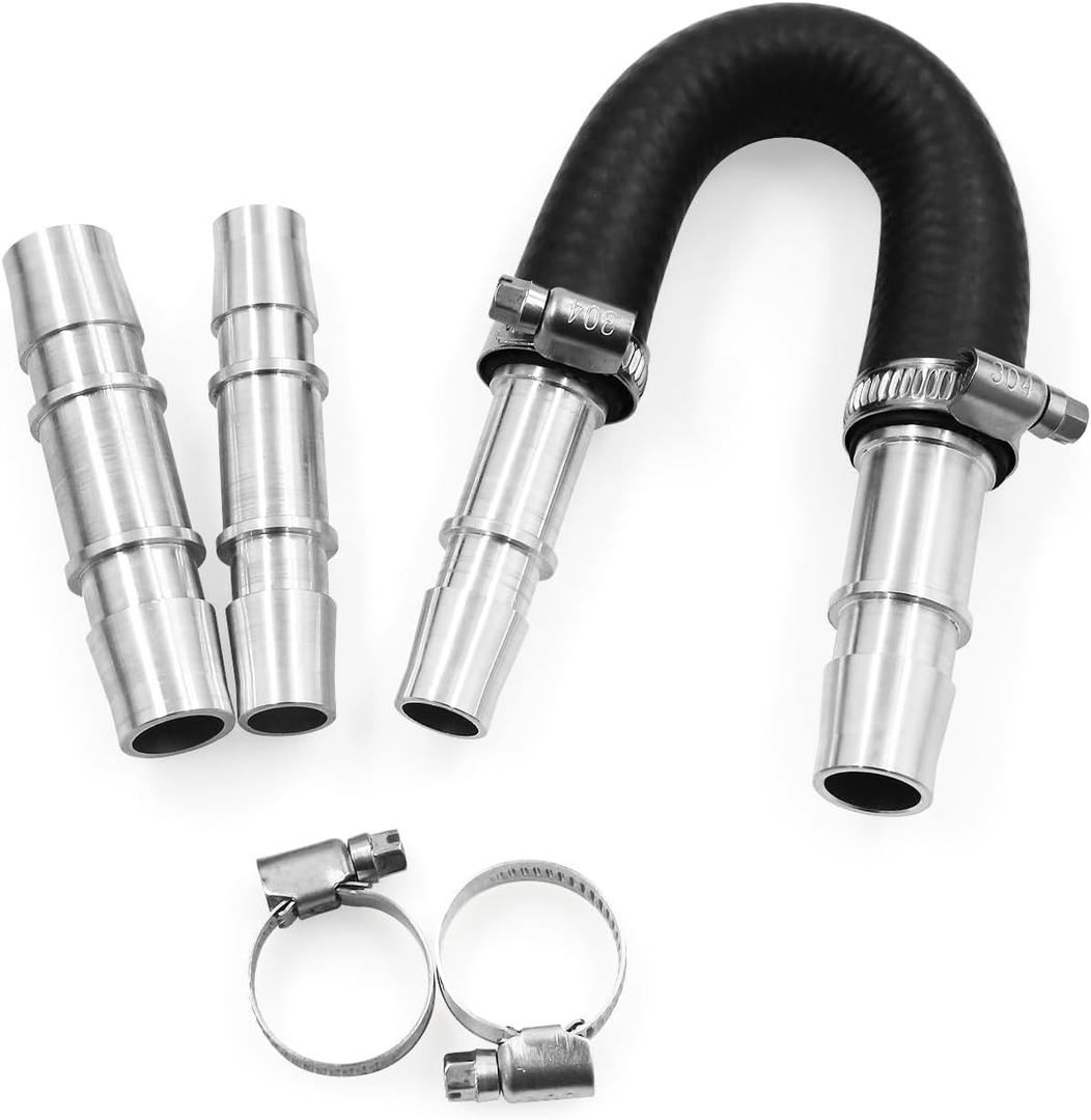 Pro Engine Heater Core Kit 5/8" End and 3/4" End Hose with aluminum fittings Compatible with Most Common Heater Hoses