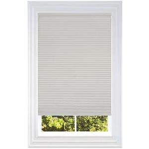 BlindsAvenue Cellular Honeycomb Cordless Shade, 9/16" Single Cell, Blackout, Winter White, Size: 35" W x 72" H