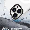 5 x for iPhone 15 Pro Max case Fits MagSafe 10FT Drop Resistant Matte Skin Feeling Shockproof Back Cover Fits iPhone 15 Pro Max Phone Cases, White