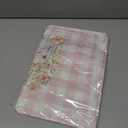 Artoid Mode Pink Buffalo Plaid Bunny Rabbit Flower Easter Kitchen Towels Dish Towels, 18x26 Inch Seasonal Decoration Hand Towels Set of 2