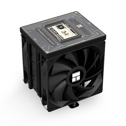 Thermalright Burst Assassin 120 Vision Black CPU Cooler, 2.4inch IPS Display LCD Screen with 320x240 Resolution,Computer High Performance Radiator,for LGA1851/1700 and AM4/AM5,156mm High CPU Cooling